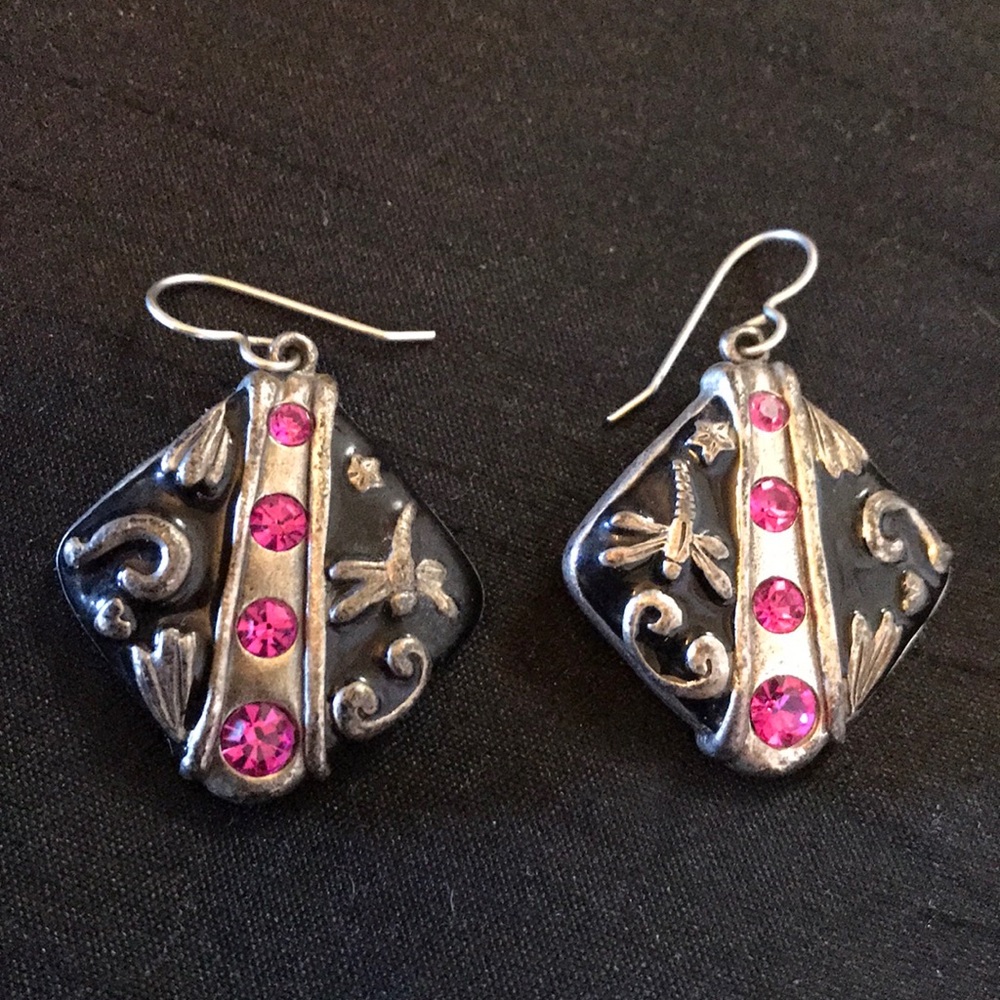 Dangling Silver Earrings